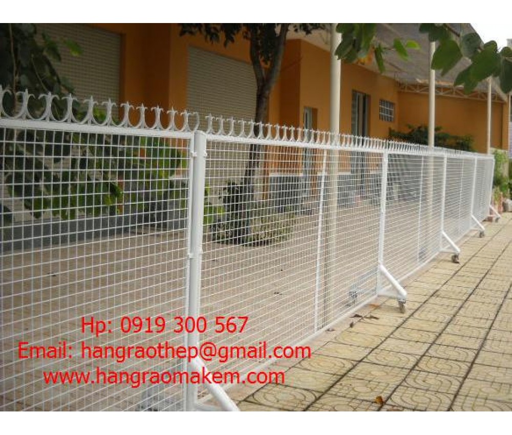 Hàng rào mạ kẽm & sơn tỉnh điện